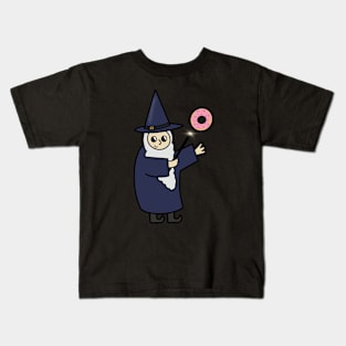 Funny Wizard, Donut Lover Kids T-Shirt